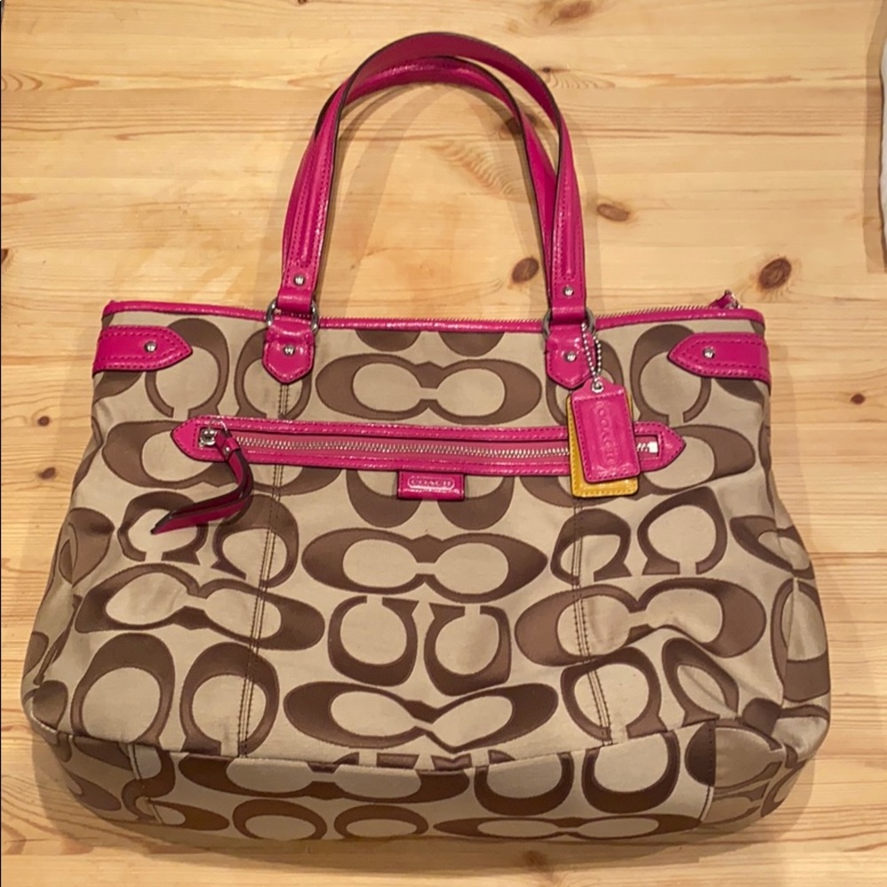 Coach Daisy Outline Signature Emma Tote